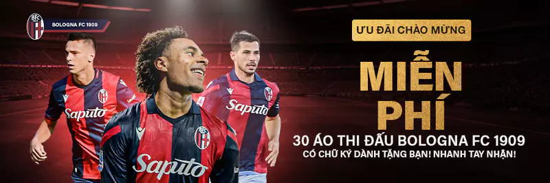 Tặng miễn phí áo đấu Bologna FC